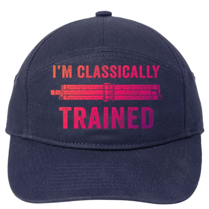 IM Classically Trained Slide Rule Mechanical Analog Gift 7-Panel Snapback Hat