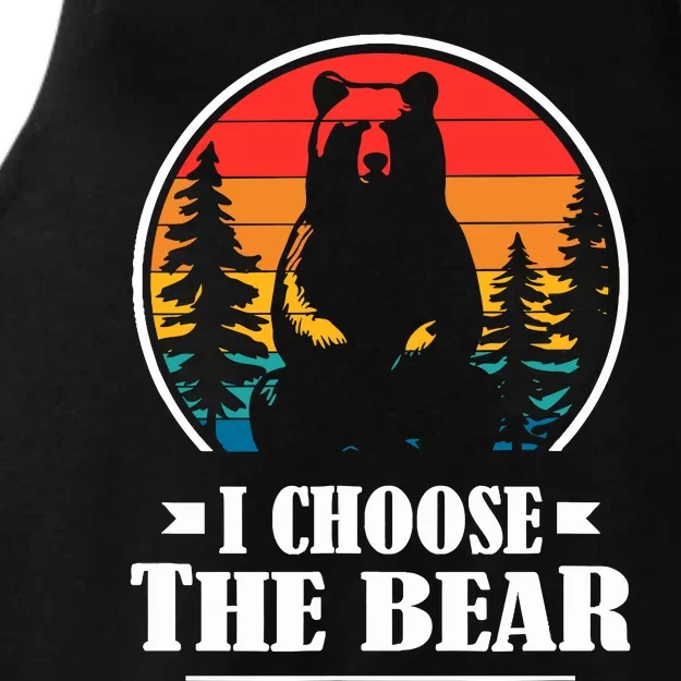 I Choose The Bear Ladies Tri-Blend Wicking Tank