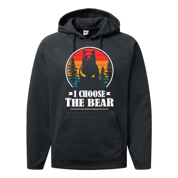 I Choose The Bear Performance Fleece Hoodie