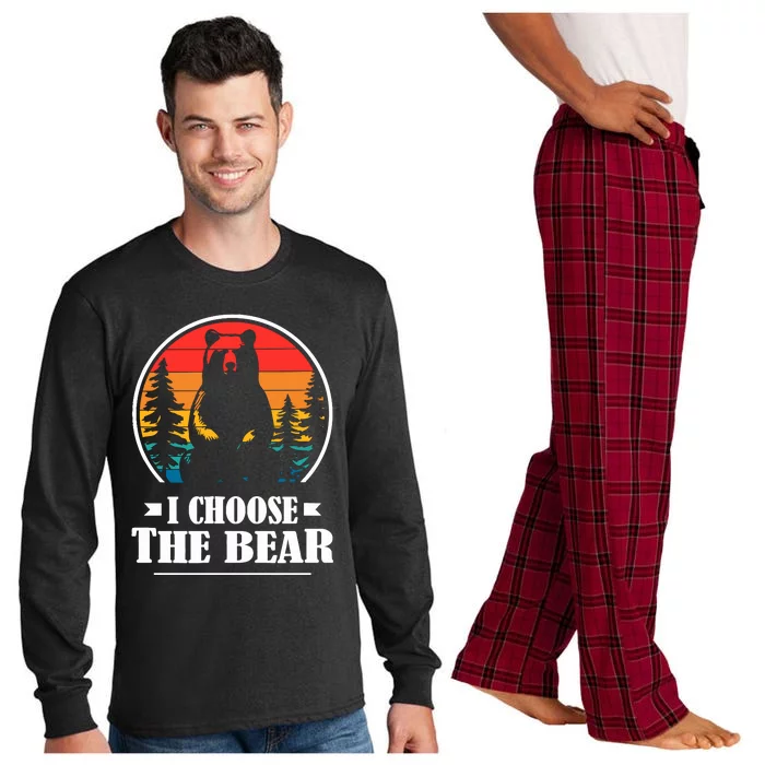 I Choose The Bear Long Sleeve Pajama Set