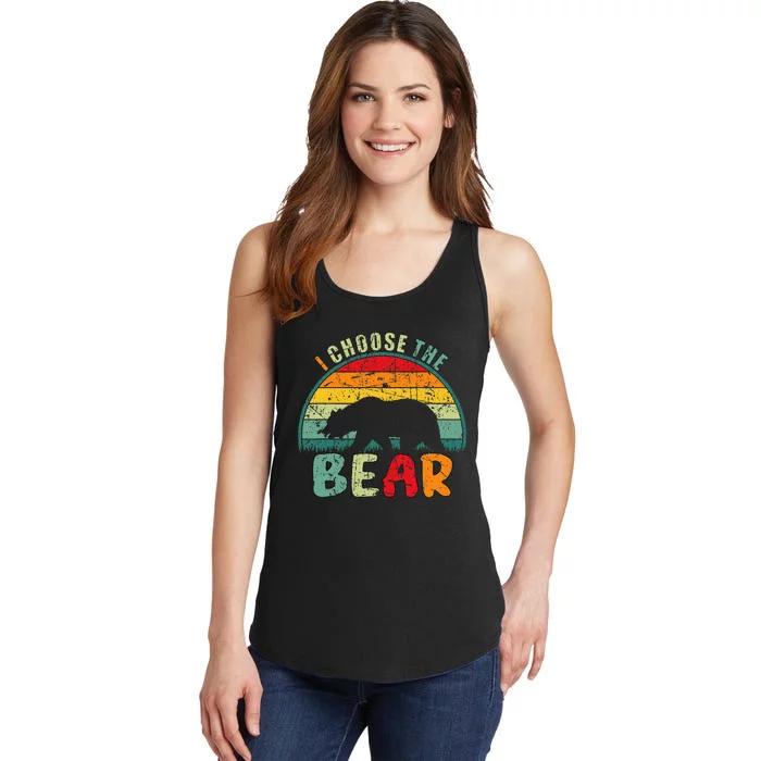 I Choose The Bear Ladies Essential Tank