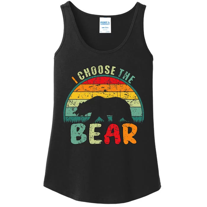 I Choose The Bear Ladies Essential Tank