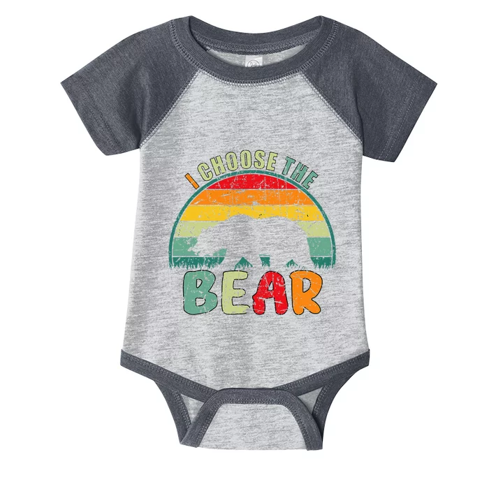 I Choose The Bear Infant Baby Jersey Bodysuit