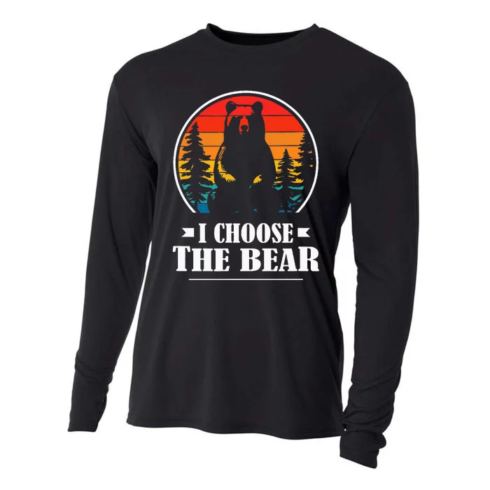 I Choose The Bear Cooling Performance Long Sleeve Crew