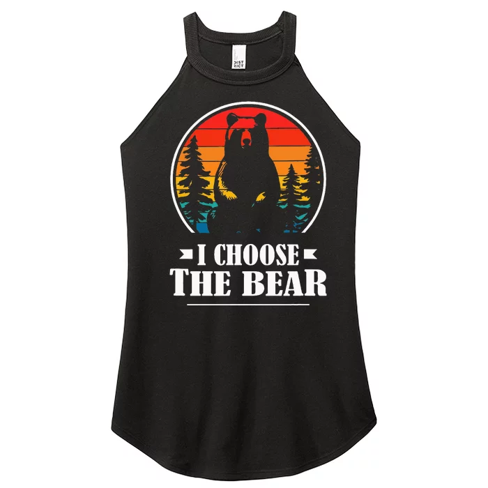 I Choose The Bear Women’s Perfect Tri Rocker Tank