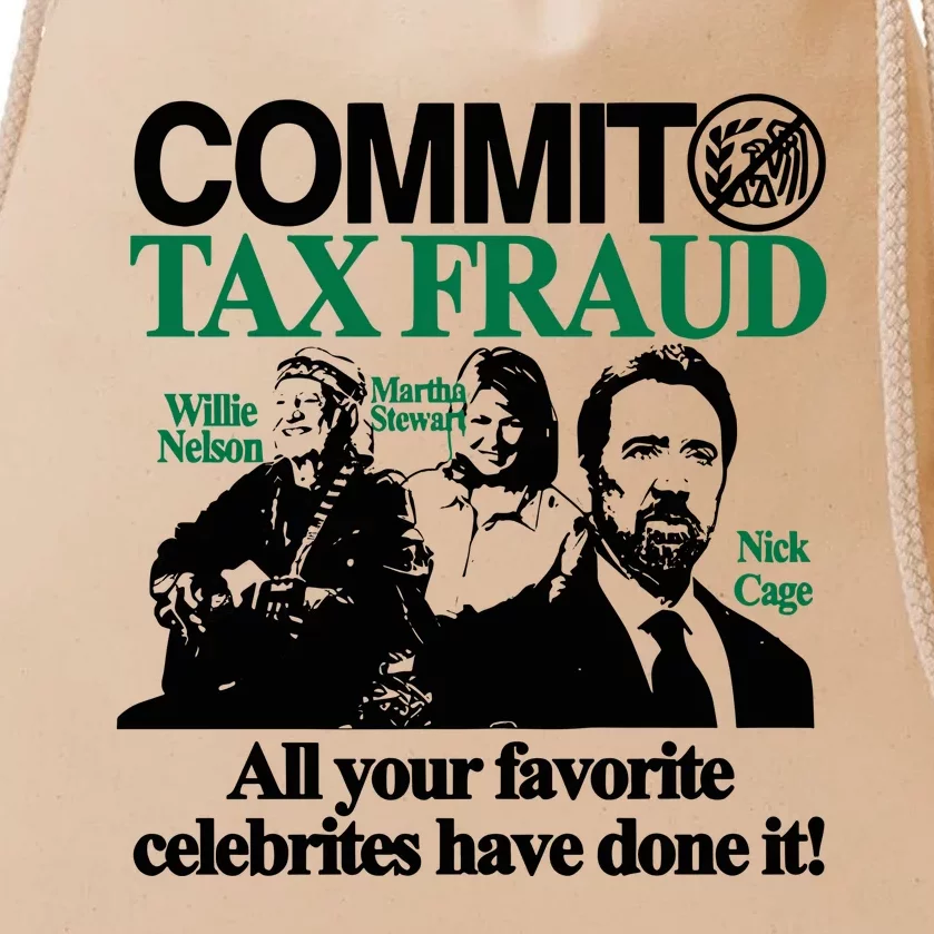 Itisbarelylegl Commit Tax Fraud Martha Stewart Nick Cage All Your Drawstring Bag