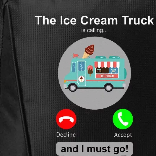 Ice Cream Truck Funny Ice Cream Truck Lover Gift City Backpack