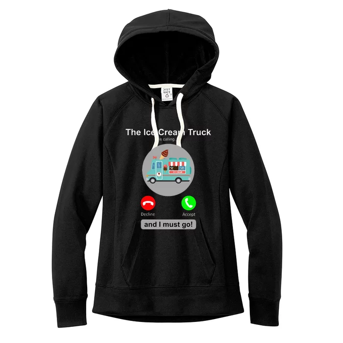 Ice Cream Truck Funny Ice Cream Truck Lover Gift Women's Fleece Hoodie