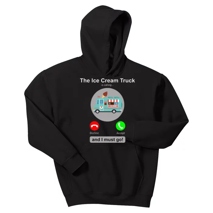 Ice Cream Truck Funny Ice Cream Truck Lover Gift Kids Hoodie