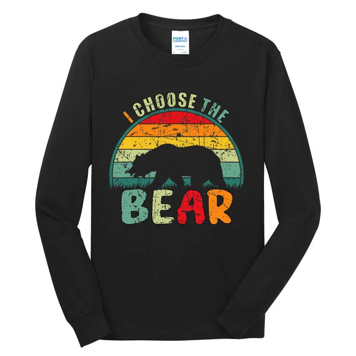 I Choose The Bear Tall Long Sleeve T-Shirt