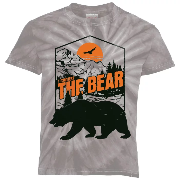 I Choose The Bear Kids Tie-Dye T-Shirt