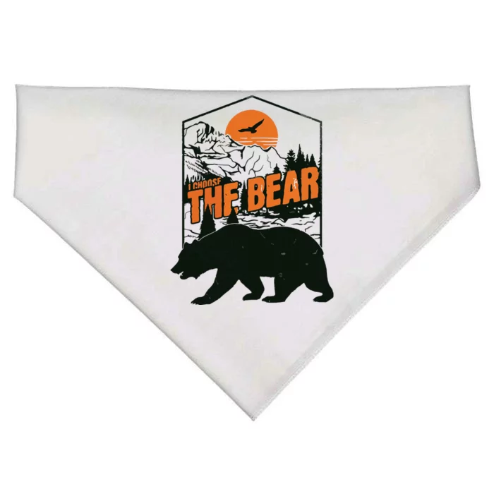 I Choose The Bear USA-Made Doggie Bandana