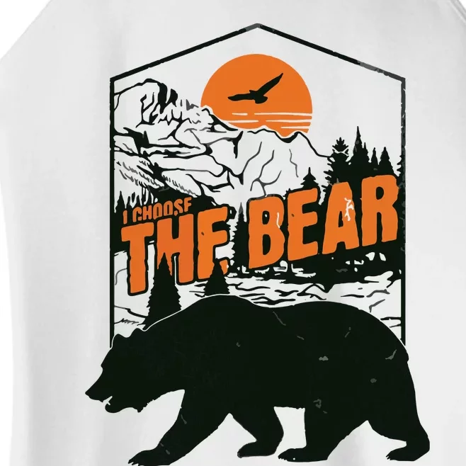 I Choose The Bear Women’s Perfect Tri Rocker Tank