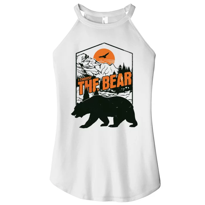 I Choose The Bear Women’s Perfect Tri Rocker Tank