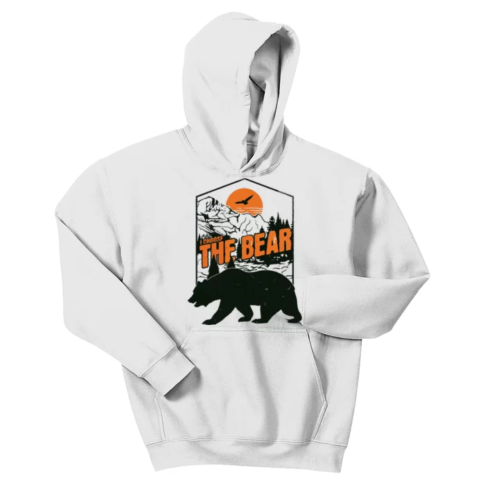 I Choose The Bear Kids Hoodie