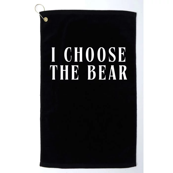 I Choose The Bear Platinum Collection Golf Towel