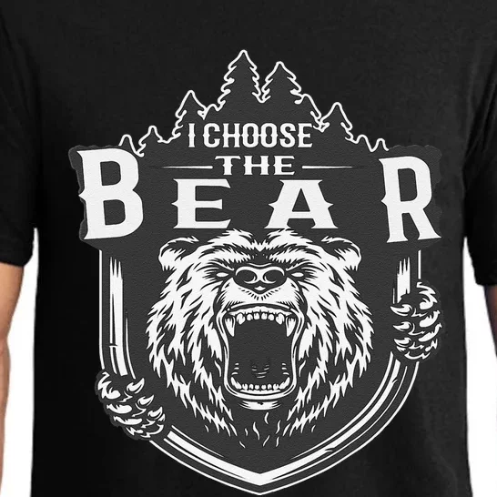 I Choose The Bear In The Woods Pajama Set