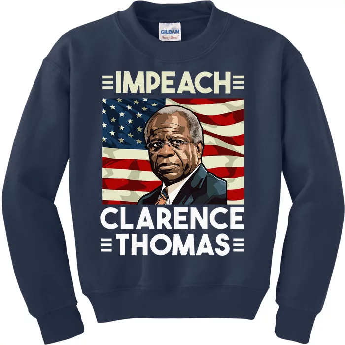 Impeach Clarence Thomas Supreme Court Justice Kids Sweatshirt