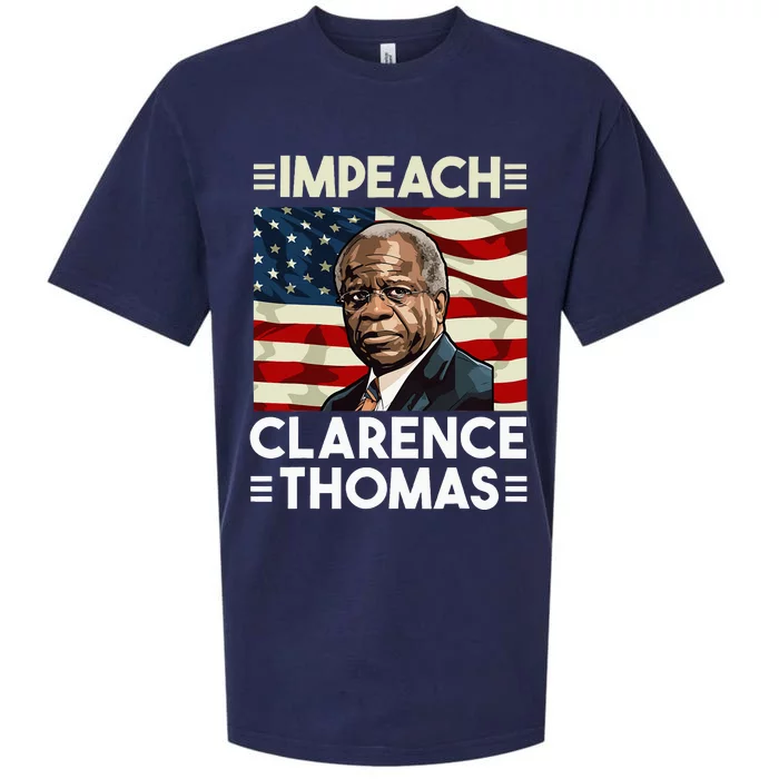 Impeach Clarence Thomas Supreme Court Justice Sueded Cloud Jersey T-Shirt