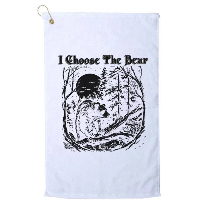 I Choose The Bear Female Empowerment Platinum Collection Golf Towel