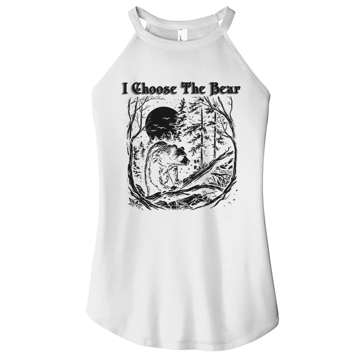 I Choose The Bear Female Empowerment Women’s Perfect Tri Rocker Tank