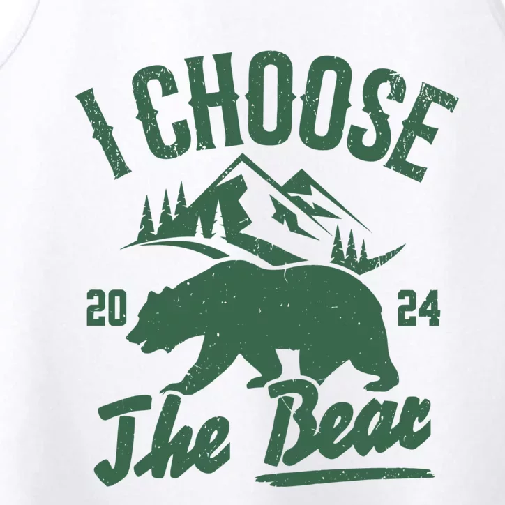 I Choose The Bear Feminist Funny Feminist Performance Tank