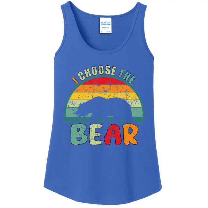 I Choose The Bear Ladies Essential Tank