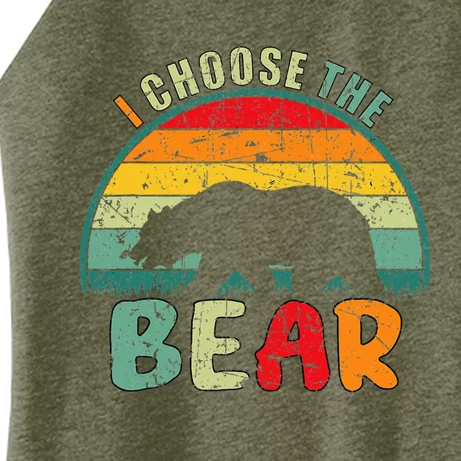 I Choose The Bear Women’s Perfect Tri Rocker Tank