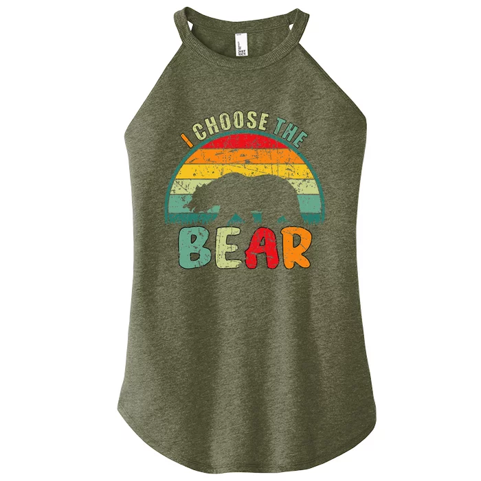 I Choose The Bear Women’s Perfect Tri Rocker Tank