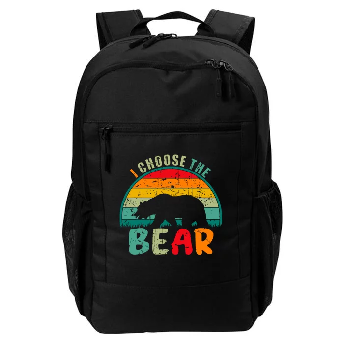 I Choose The Bear Man Or Bear Daily Commute Backpack