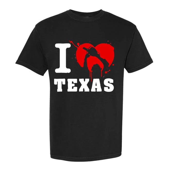 I Chainsaw Texas Funny Chainsaw Heart Garment-Dyed Heavyweight T-Shirt