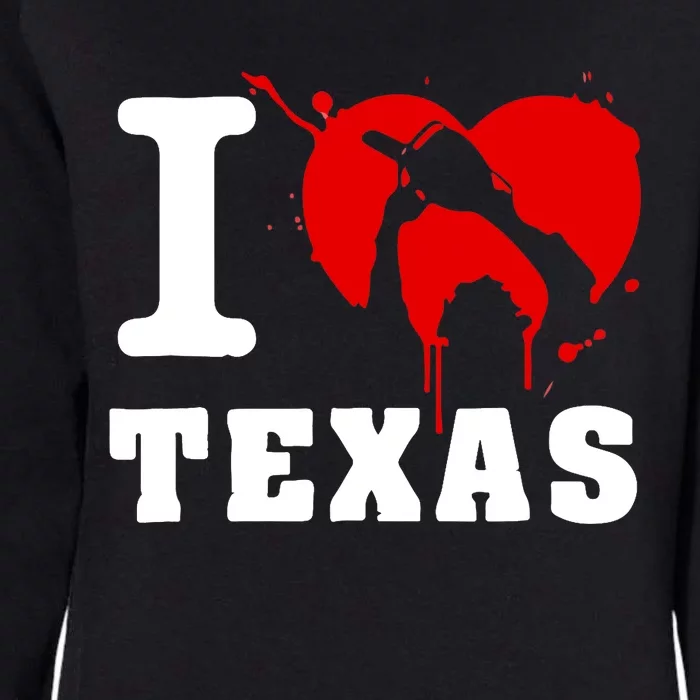 I Chainsaw Texas Funny Chainsaw Heart Womens California Wash Sweatshirt