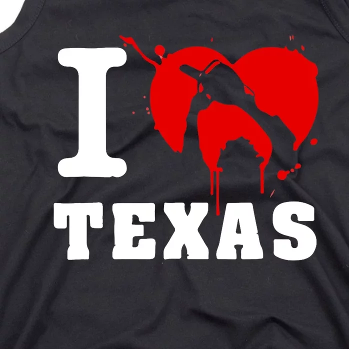 I Chainsaw Texas Funny Chainsaw Heart Tank Top