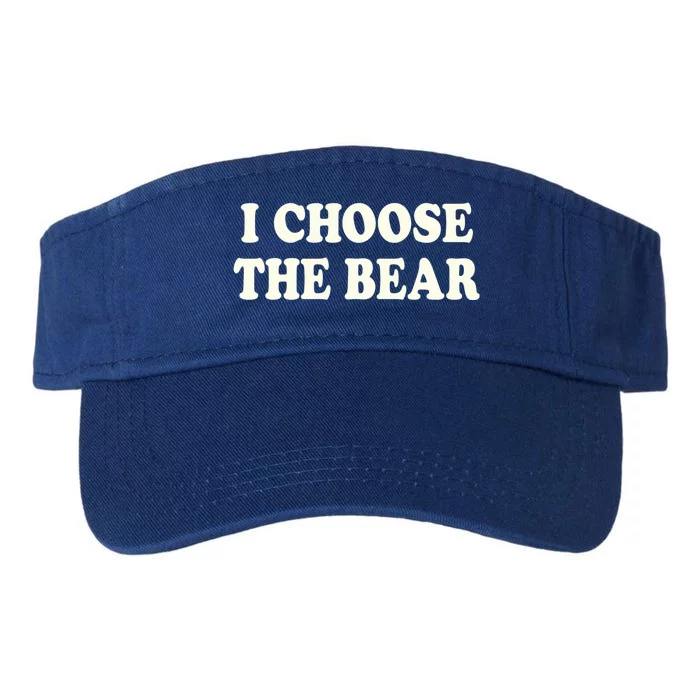 I Choose The Bear Valucap Bio-Washed Visor