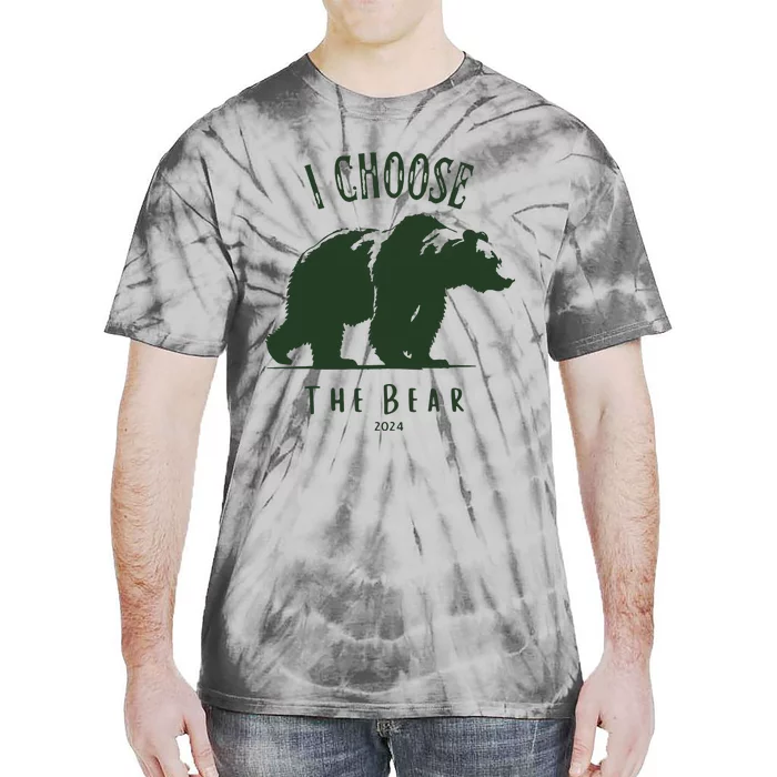 I Choose The Bear Man Or Bear Tie-Dye T-Shirt