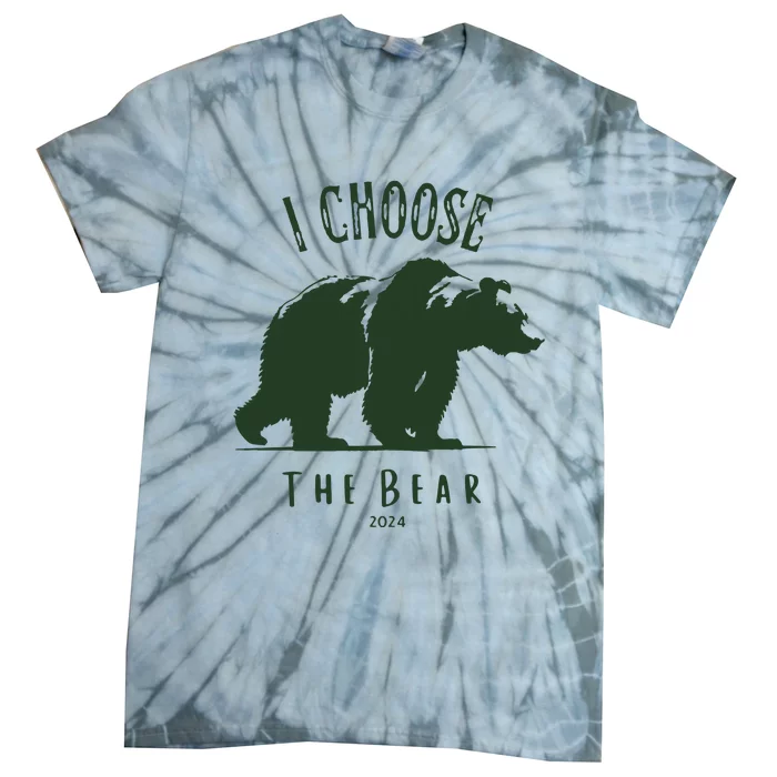 I Choose The Bear Man Or Bear Tie-Dye T-Shirt