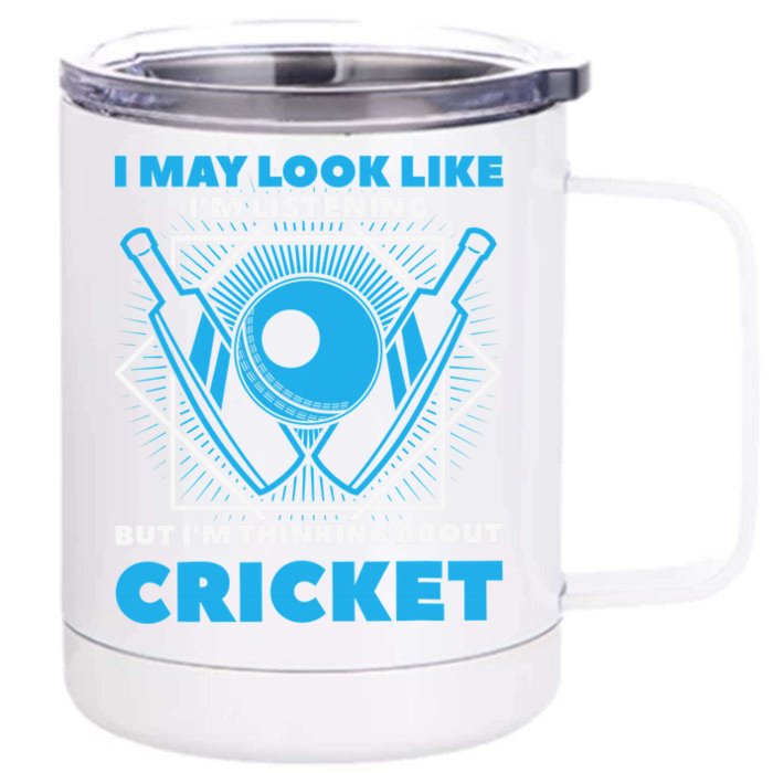 Indian Cricket Team Cricketer Fan Bats Of India Gift Front & Back 12oz Stainless Steel Tumbler Cup