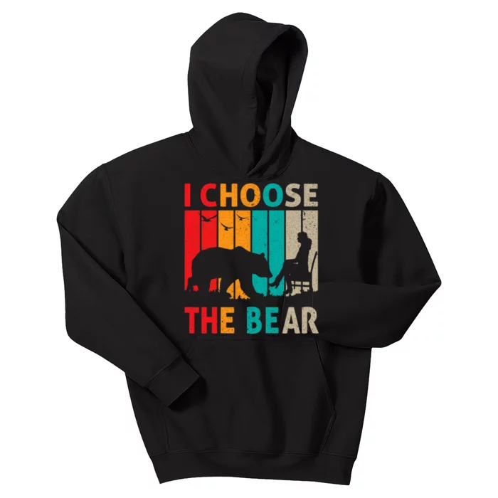 I Choose The Bear Kids Hoodie