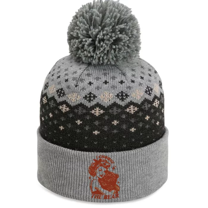 I Choose The Bear Team Bear The Baniff Cuffed Pom Beanie