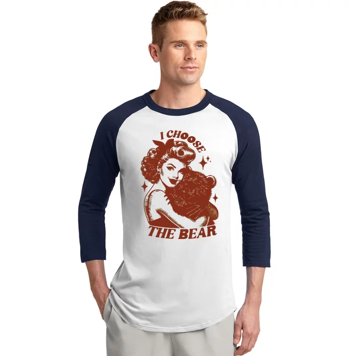 I Choose The Bear Team Bear Baseball Sleeve Shirt