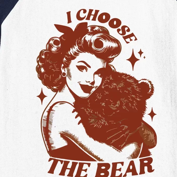 I Choose The Bear Team Bear Baseball Sleeve Shirt