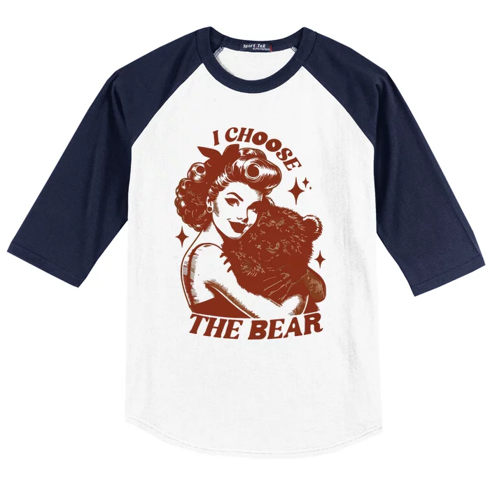 I Choose The Bear Team Bear Baseball Sleeve Shirt