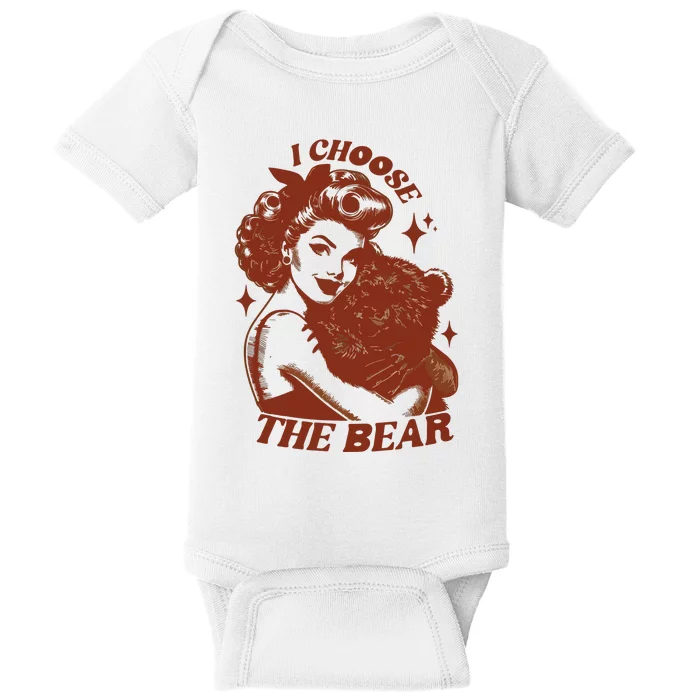 I Choose The Bear Team Bear Baby Bodysuit