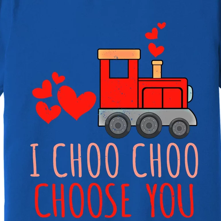 I Choo Train Lover Choo Choose You Valentine Gift Premium T-Shirt