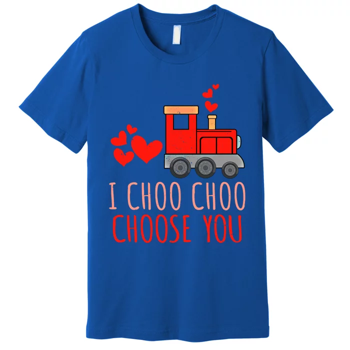 I Choo Train Lover Choo Choose You Valentine Gift Premium T-Shirt