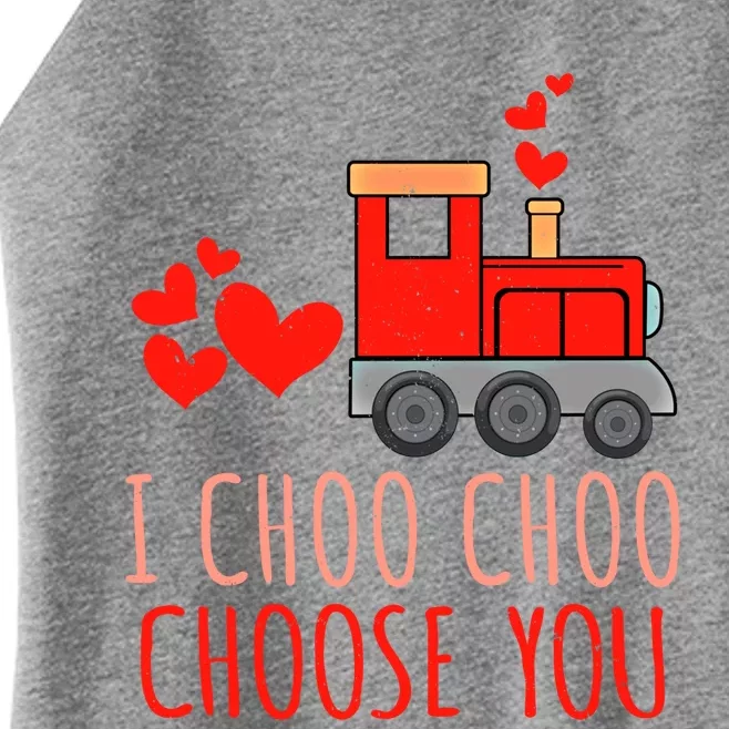 I Choo Train Lover Choo Choose You Valentine Gift Women’s Perfect Tri Rocker Tank