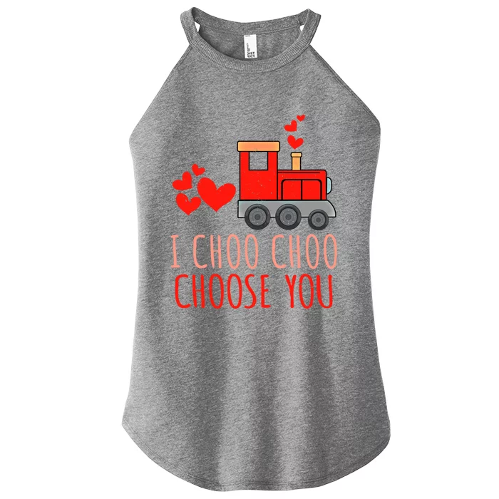 I Choo Train Lover Choo Choose You Valentine Gift Women’s Perfect Tri Rocker Tank