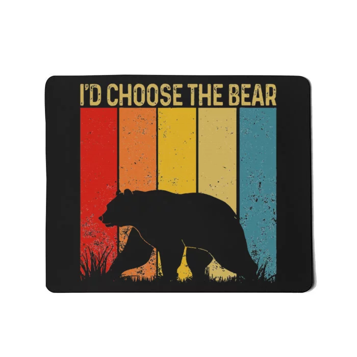 Id Choose The Bear Mousepad