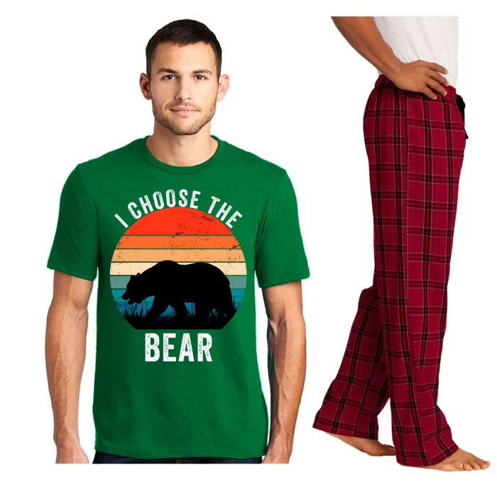 I Choose The Bear Women Overwhelmingly Choose The Bear Trendy Outfit Pajama Set