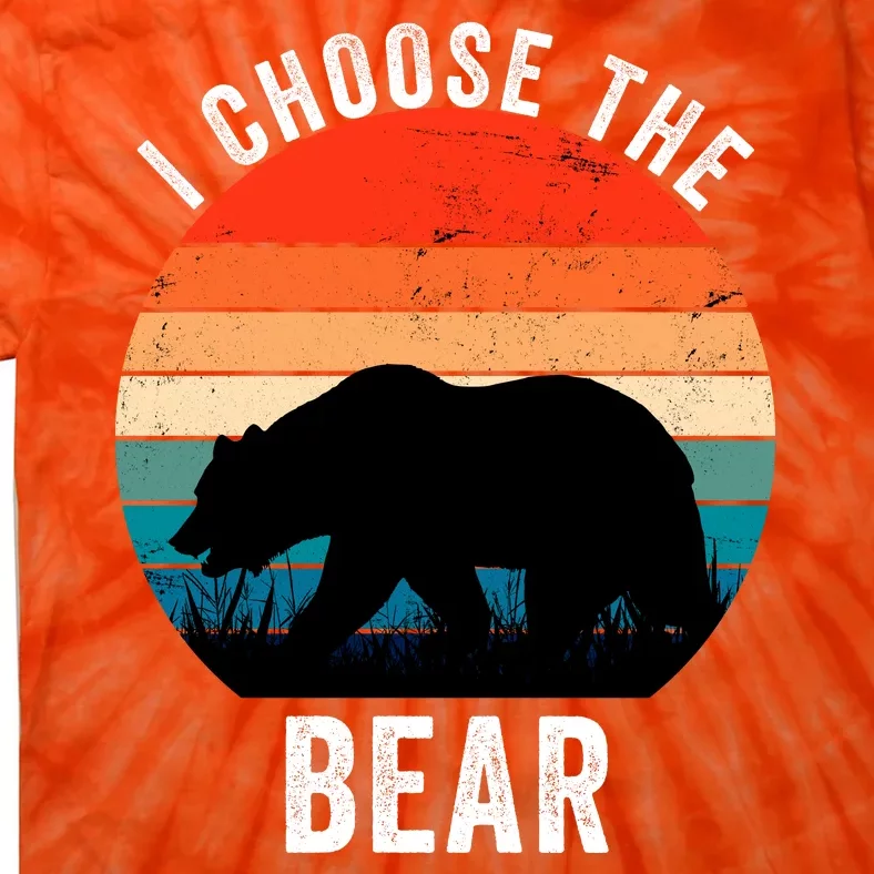 I Choose The Bear Women Overwhelmingly Choose The Bear Trendy Outfit Tie-Dye T-Shirt